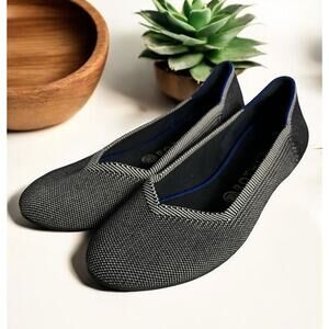 Rothy’s The Flat Round Toe gray Comfort Ballet Flats‎ Women’s Size 9.5